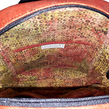 Ackee 1-2-3 Sling Mini Backpack main compartment interior with zip pockets, bag by just.a.tad accessories