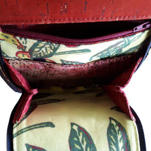 Ackee 1-2-3 Sling Mini Backpack front flap pocket interior with zip pocket and slip pocket, bag by just.a.tad accessories