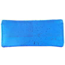 Cobalt Spiral Clutch Wallet, back view - blue cork, by just.a.tad accessories, sold by Gems from Paradise.