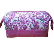 Zip Pouch with Frame, side view, Wild Vines & Minerals prints, by just.a.tad accessories, sold by Gems from Paradise.