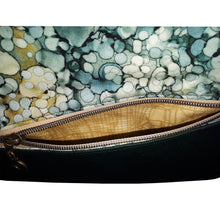 Bubble-licious crossbody bag, exterior pocket with golden yellow lining, by just.a.tad accessories, sold by Gems from Paradise.