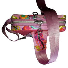 Cat's Meow Sling Bag, top view of gusset and zipper closure, by just.a.tad accessories, sold by Gems from Paradise.