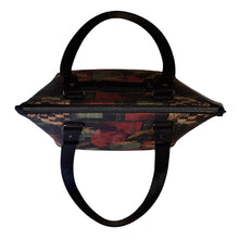 Retro 80s Domed handbag bird's eye view of top zipper closure, by just.a.tad accessories, sold by Gems from Paradise.
