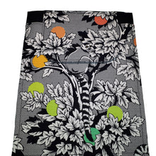 Lemur Sling Bag, work-in-progress photo of front flap and pocket in black & white lemur print, by just.a.tad accessories, sold by Gems from Paradise.