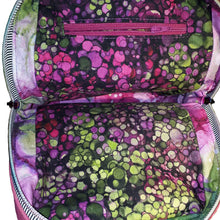 Pretty in Pink Small Backpack, interior lining with zip pocket in multicoloured fabric, by just.a.tad accessories, sold by Gems from Paradise.