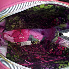 Pretty in Pink Small Backpack, interior lining in pinks and magenta fabric, by just.a.tad accessories, sold by Gems from Paradise.