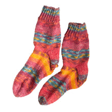 Red Sky at Night, in sunset colours - Socks by Sandy Designs, sold by Gems from Paradise