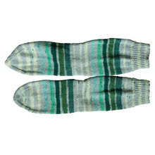 Green Agate Socks in varying grey and green hues - Socks by Sandy Designs, sold by Gems from Paradise
