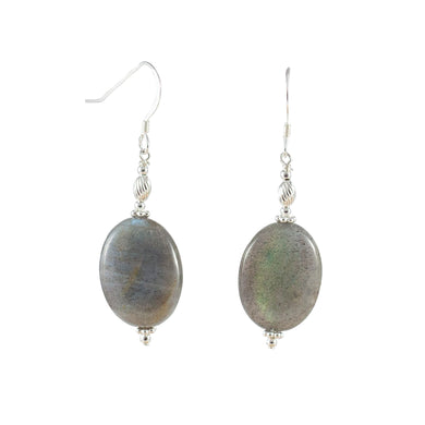 Labradorite and Sterling Silver Earrings - Gems from Paradise
