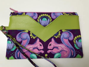 Squirrel! Slip Pocket Wristlet by just.a.tad accessories, sold by Gems from Paradise.