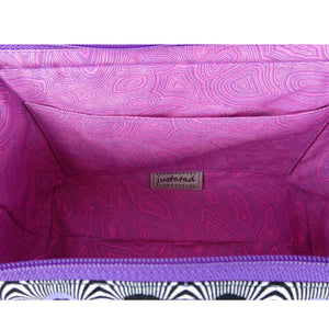 Zip Pouch with Frame, interior of pouch with slip pocket, by just.a.tad accessories, sold by Gems from Paradise.
